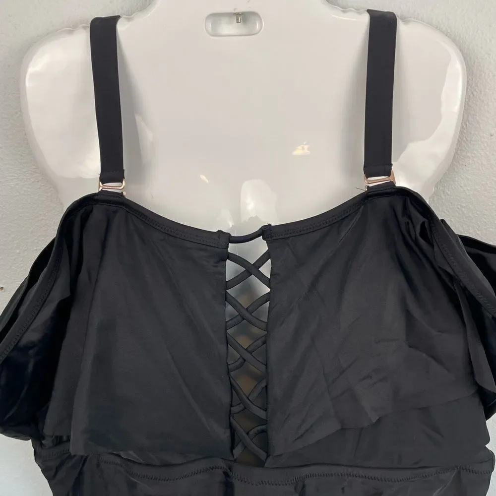 NWT Raisins One Piece Swim Suit Size 24W